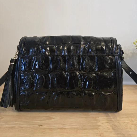 Brahmin Jenah Shoulder Bag – Black Castle View - Picture 5 of 7